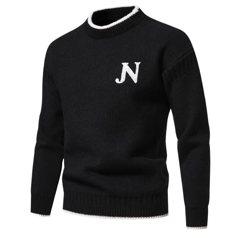 Trendy Leisure Warm Knitted Bottoming Shirt Youth Sweater