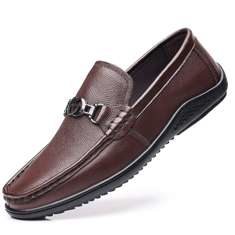 Fashion Casual Shoes Men Leather Feet