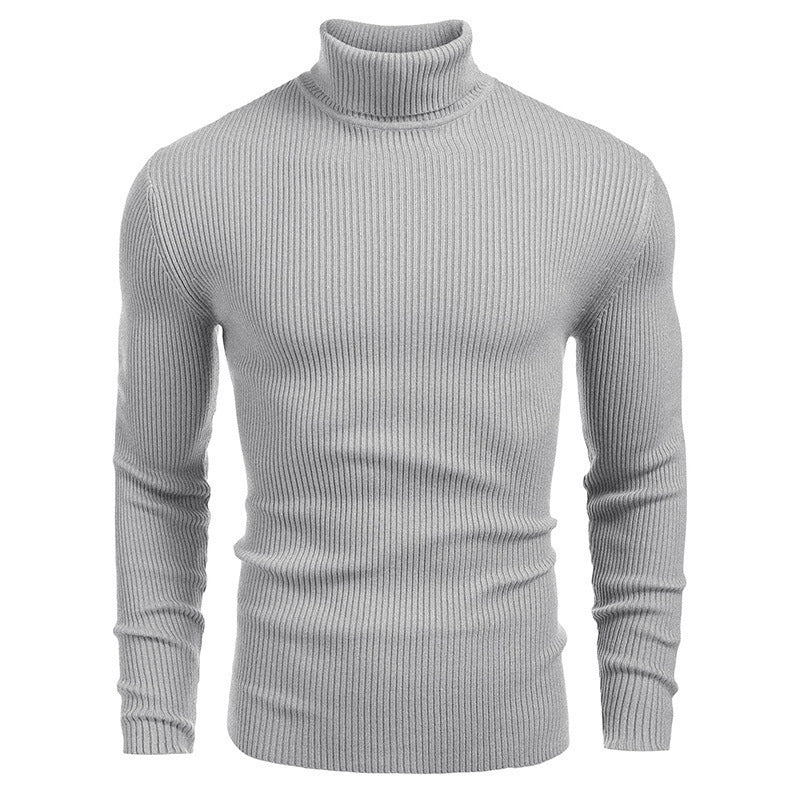 Men's Slim-fit Turtleneck Long-sleeved Sweater