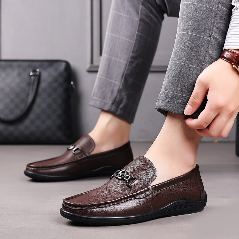 Fashion Casual Shoes Men Leather Feet