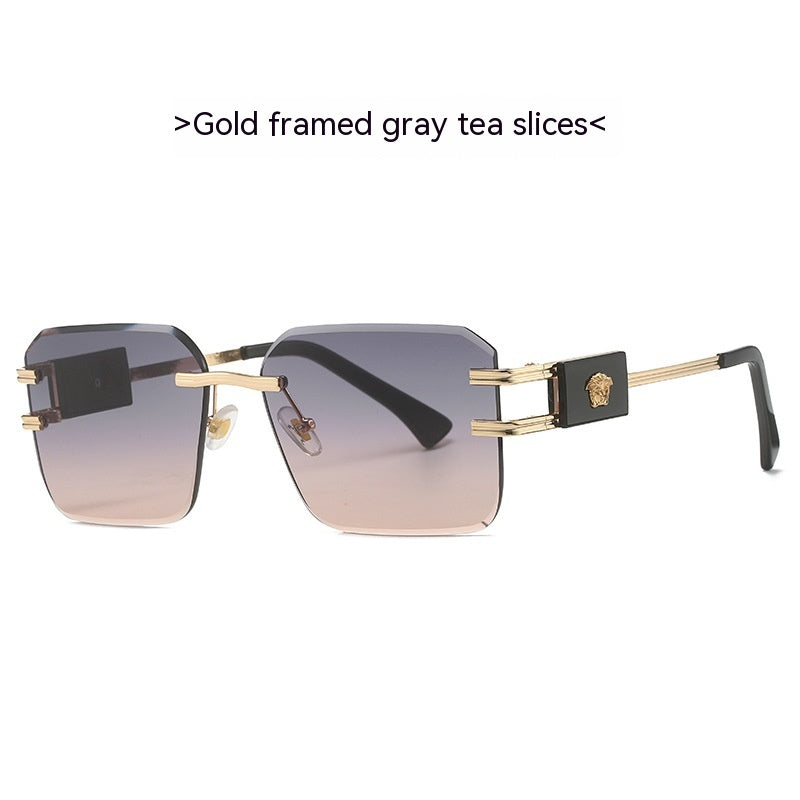 Personalized Sunglasses Men's And Women's Cross-border All-match Frameless Sun Glasses