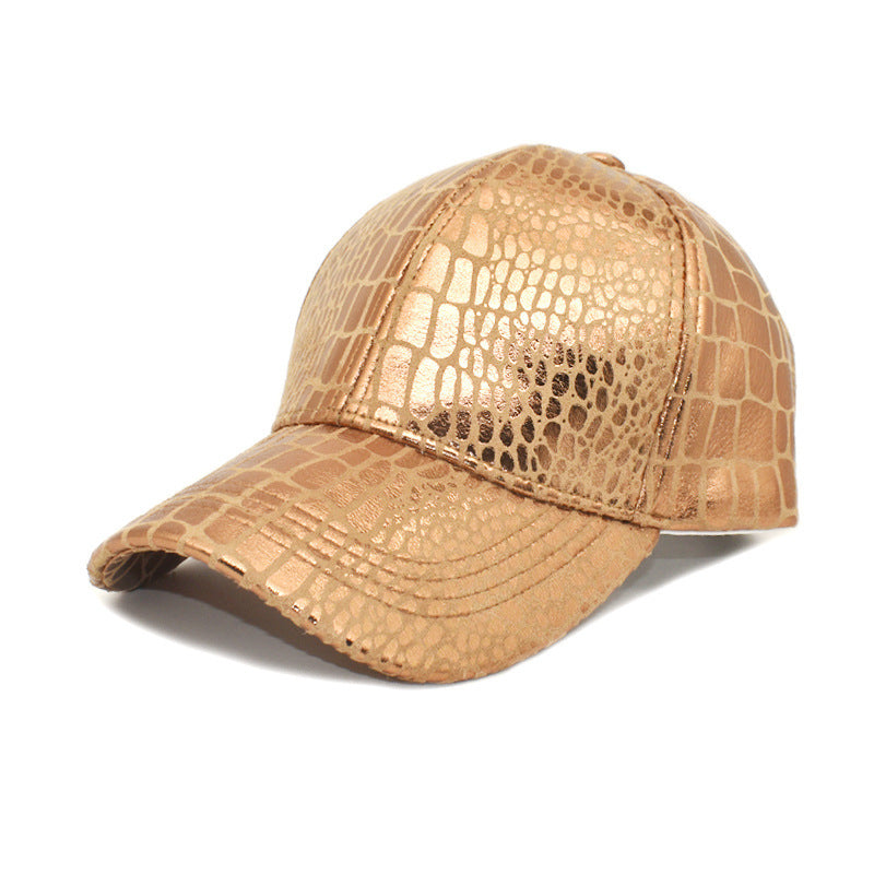 Imitation Crocodile Leather Baseball Cap European And American Fashion & Trend Men And Women