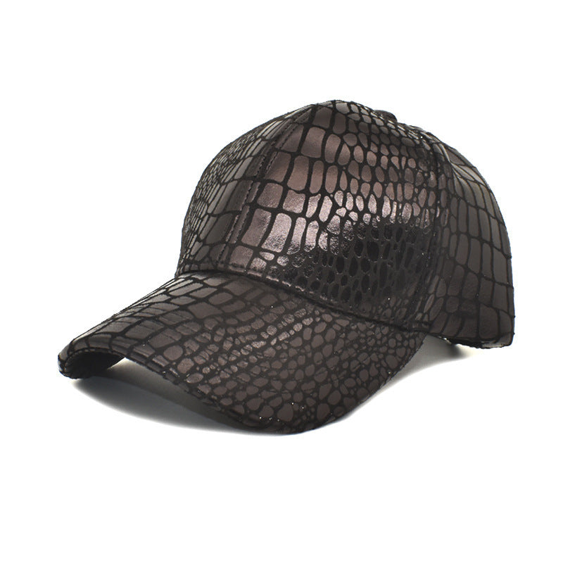 Imitation Crocodile Leather Baseball Cap European And American Fashion & Trend Men And Women