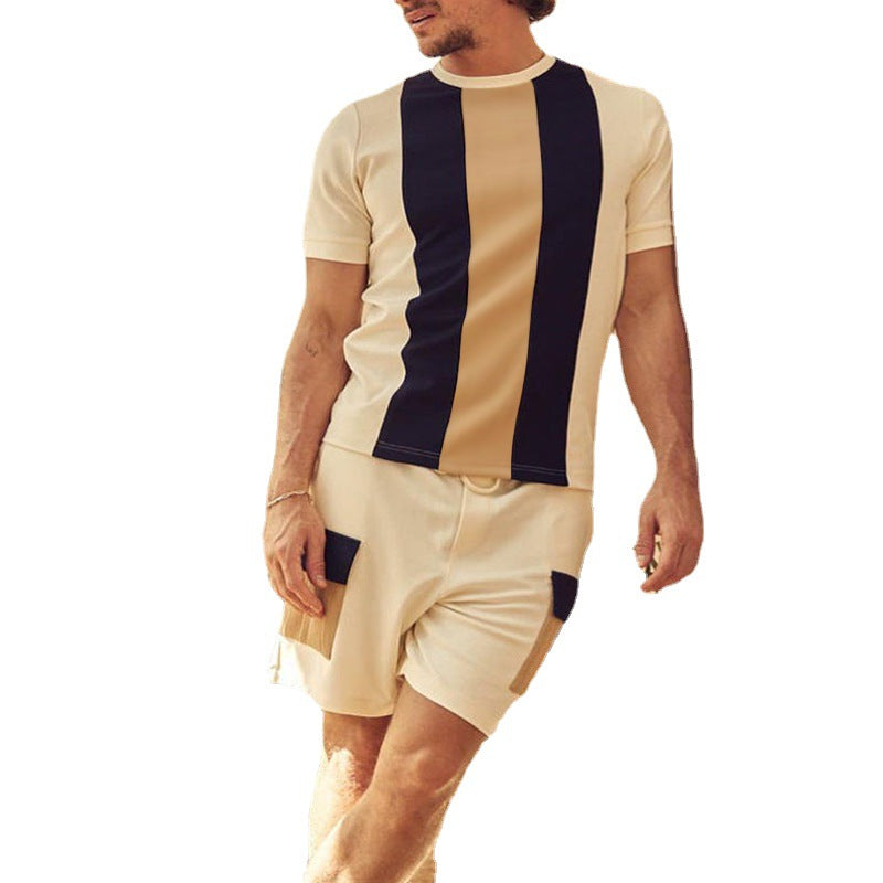 Short-sleeved Shorts Men's Two-piece Suit