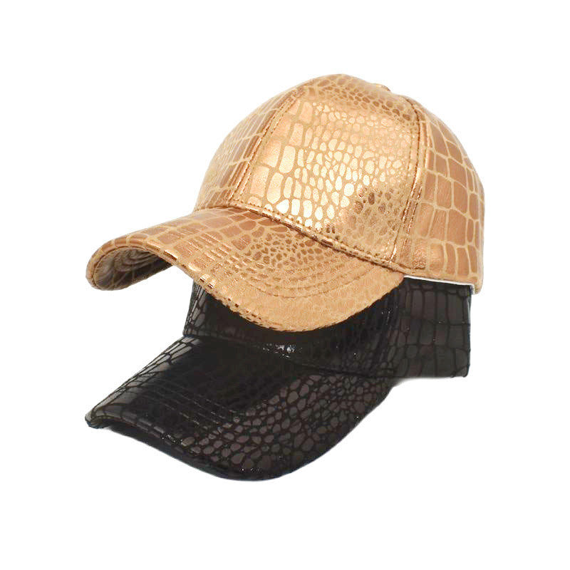 Imitation Crocodile Leather Baseball Cap European And American Fashion & Trend Men And Women