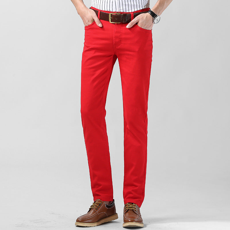 Men's Slim Fit Straight All-matching Stretch Casual Pants