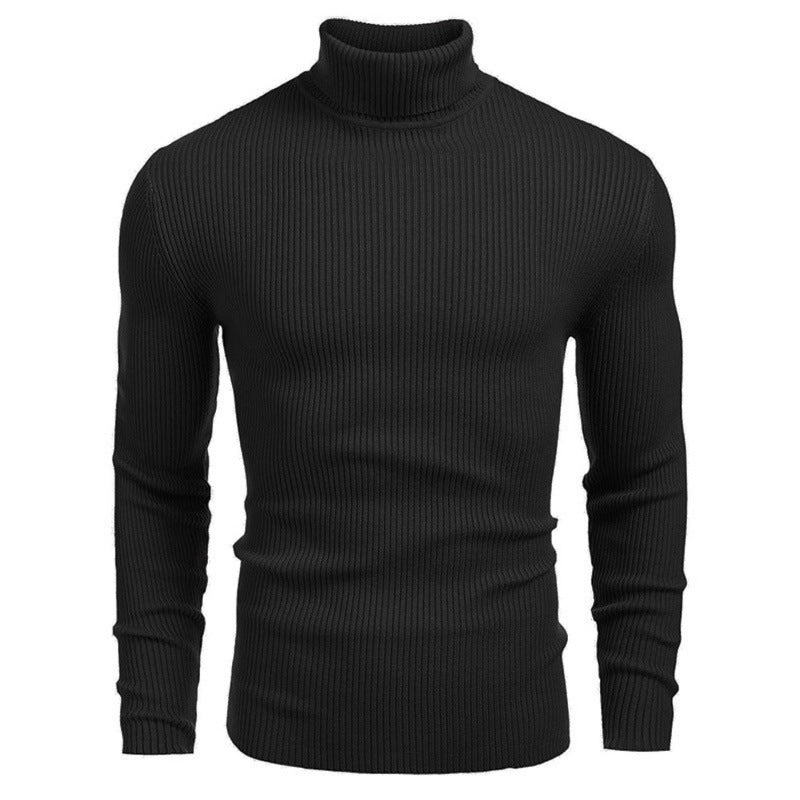 Men's Slim-fit Turtleneck Long-sleeved Sweater