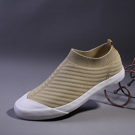 Men Summer Breathable Casual Shoes Flying Woven