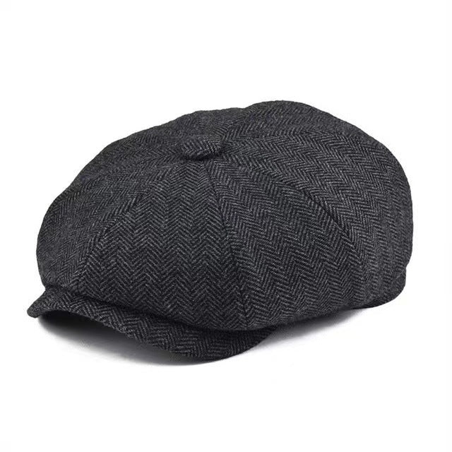 Fashion Casual Trend Vintage Twill Newsboy Hat