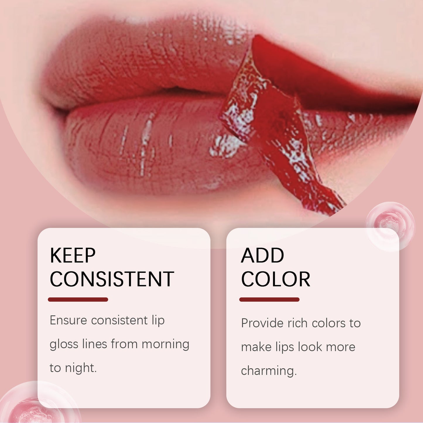 Peeling Lip Gloss Natural Easy To Color Brightening Lip Liner